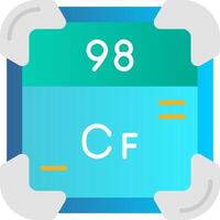 californium vlak helling icoon vector