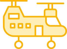 leger helikopter vector icoon