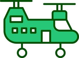 leger helikopter vector icoon