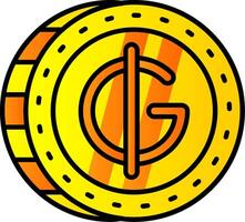 guarani gevulde helling icoon vector