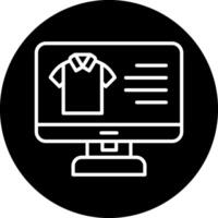 kleding online boodschappen doen vector icoon