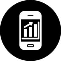 mobiel analytics vector icoon