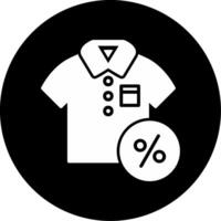 verdisconteerd t-shirt vector icoon