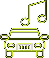 auto muziek- vector icoon