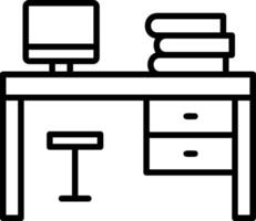 bureau vector pictogram