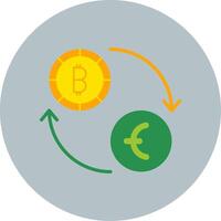 valuta wisselen vector pictogram