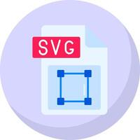 SVG het dossier formaat glyph vlak bubbel icoon vector