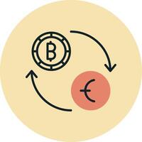 valuta wisselen vector pictogram