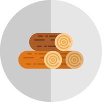 hout vlak schaal icoon vector