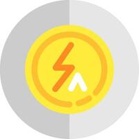 flash auto vlak schaal icoon vector
