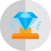 diamant vlak schaal icoon vector