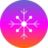 sneeuw glyph helling cirkel icoon vector