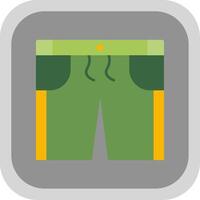 shorts vlak ronde hoek icoon vector