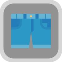 shorts vlak ronde hoek icoon vector