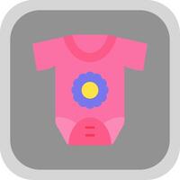 pasgeboren vlak ronde hoek icoon vector
