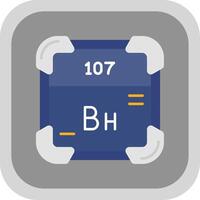 bohrium vlak ronde hoek icoon vector