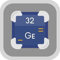 germanium vlak ronde hoek icoon vector