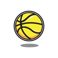 basketbal pictogram vectorillustratie, basketbal afbeelding vector