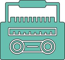 radio cassette vector icoon