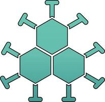 molecuul vector pictogram