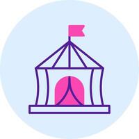 circus tent vector icoon