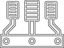 auto gaspedaal vector icoon