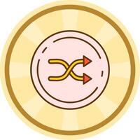 willekeurig grappig cirkel icoon vector