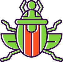 scarabee gevulde icoon vector