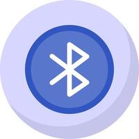 Bluetooth glyph vlak bubbel icoon vector