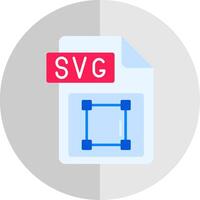 SVG het dossier formaat vlak schaal icoon vector