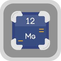 magnesium vlak ronde hoek icoon vector
