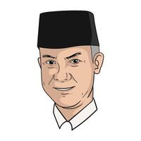 ganjar pranowo vector