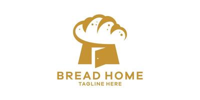 brood huis logo ontwerp, logo ontwerp sjabloon, symbool idee. vector