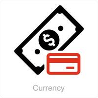 valuta en geld icoon concept vector