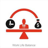 werk leven balans icoon concept vector