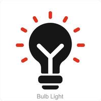 lamp licht en idee icoon concept vector