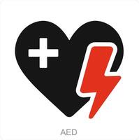 aed en handel icoon concept vector