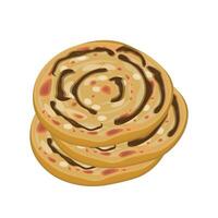 chocola maryam brood of roti maryam vector illustratie logo