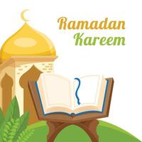 Ramadan kareem Islamitisch groet vector