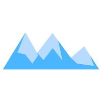 uniek blauw berg, digitaal kunst illustratie vector