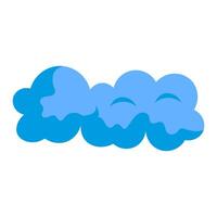 uniek blauw wolken in de lucht, kunst digitaal illustratie vector