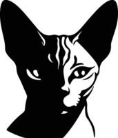 sphynx kat silhouet portret vector