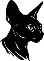 sphynx kat silhouet portret vector