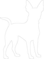 miniatuur pinscher schets silhouet vector