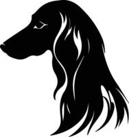 saluki silhouet portret vector