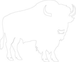 buffel schets silhouet vector