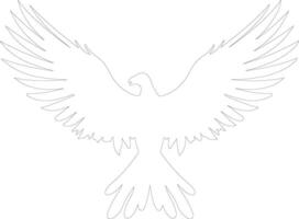 archaeopteryx schets silhouet vector