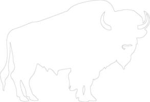 buffel schets silhouet vector