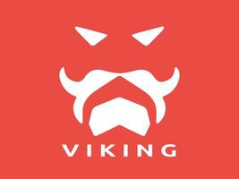 viking logo ontwerp vector sjabloon. menselijk viking logo ontwerp icoon symbool vector illustratie.