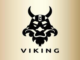 viking logo ontwerp vector sjabloon. menselijk viking logo ontwerp icoon symbool vector illustratie.